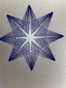 5 Stern silber-blau