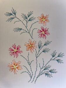 9 kleine Blüten